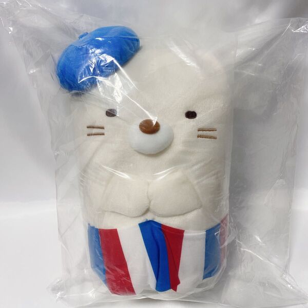 すみっコぐらし トリコロールおおきなころっとぬいぐるみBIG ねこ +おまけ付き