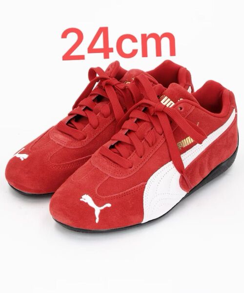 新品☆PUMA SPEEDCAT OG プーマ スピードキャット24cm レッド 赤 スニーカー