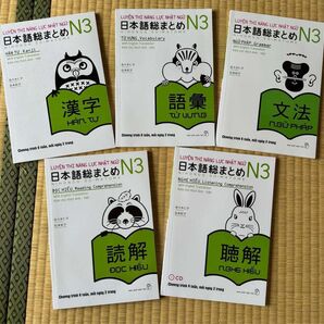 日本語総まとめN3(ベトナム語・英語版)5冊セット