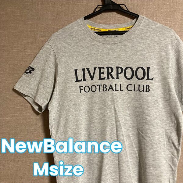 249 newbalance ニューバランス Tシャツ メンズ グレー クラブT クルーネックLIVERPOOL FOOTBALL