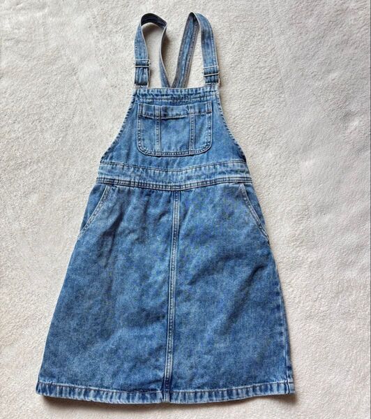 GU デニムジャンパースカート 150cm キッズ 女の子