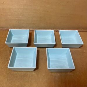 有田焼 角皿 小鉢 和食器 小皿 角小鉢 弥右衛門 水色 日本料理 5枚セット