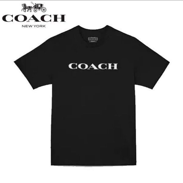 【COACH】コーチ トップス 半袖ロゴ シグネチャー Tシャツ S