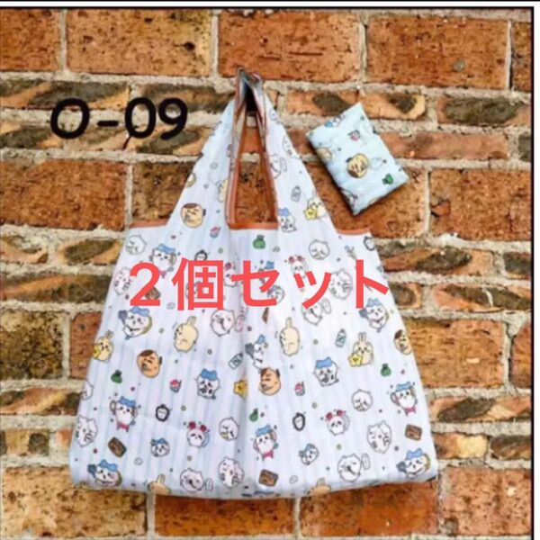 新品 大容量 2個セット キャラクター エコバッグ エコバック ナイロントート お買い物バック