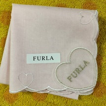 FURLA フルラ　ハンカチpハート_画像1