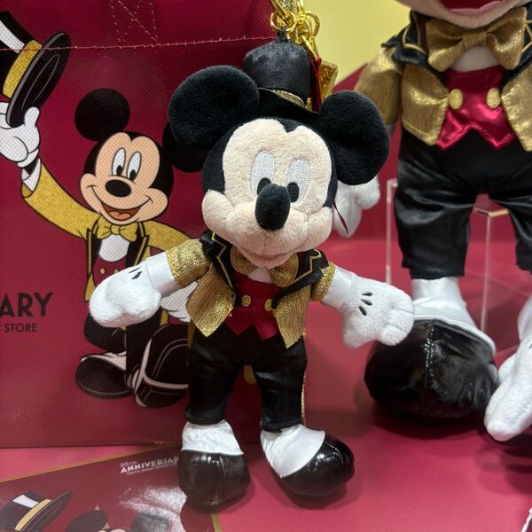 ミッキー ぬいぐるみキーホルダー・キーチェーン 東京ディズニーリゾート店25周年記念