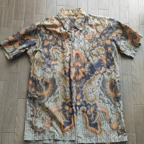 総柄 開襟 半袖 シャツ 柄シャツ サイズ表記なし メンズ P 古着