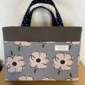 バッグインバッグ トートバッグ ハンドメイド フラワー