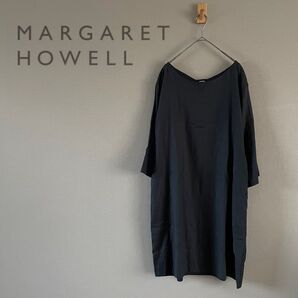 【美品】マーガレットハウエル リネンワンピース ブラック
