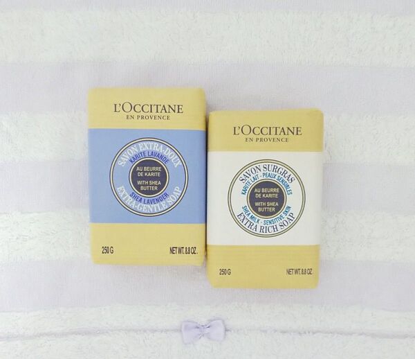 L'OCCITANE ロクシタン シアソープ ラベンダー、ミルク 250g 2個セット♪