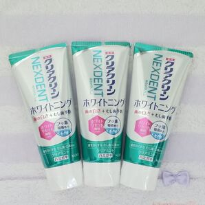 クリアクリーンNEXDENT ホワイトニング クリアミント 120g×3個セット♪