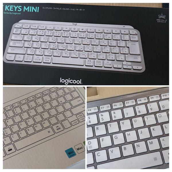 ロジクール MX KEYS mini KX700PG ワイヤレス キーボード エレコム TK-FBP102SV/EC apple