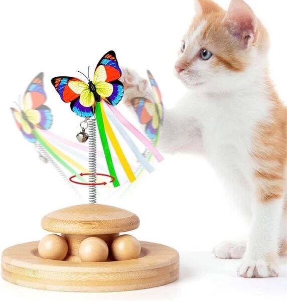 猫 おもちゃ 猫のおもちゃ 回転ボール ペット用品 猫じゃらし ストレス解消