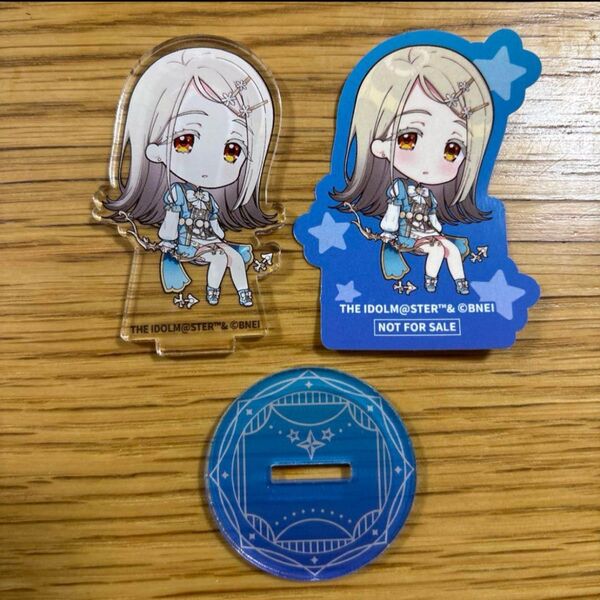 【さらに値下げ】学園アイドルマスター スマイルベースカフェ 篠澤広 アクリルミニスタンド柄 ステッカー コラボカフェ アニメイト