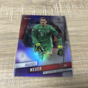 2019-20 Topps Finest UEFA Champions League MANUEL NEUER Purple Refractor 250枚限定