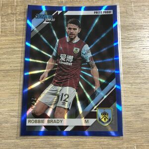 2019-20 Panini Chronicles Soccer Robbie Brady Burnley Base Donruss Premier League　blue　パラレルカード　75枚限定