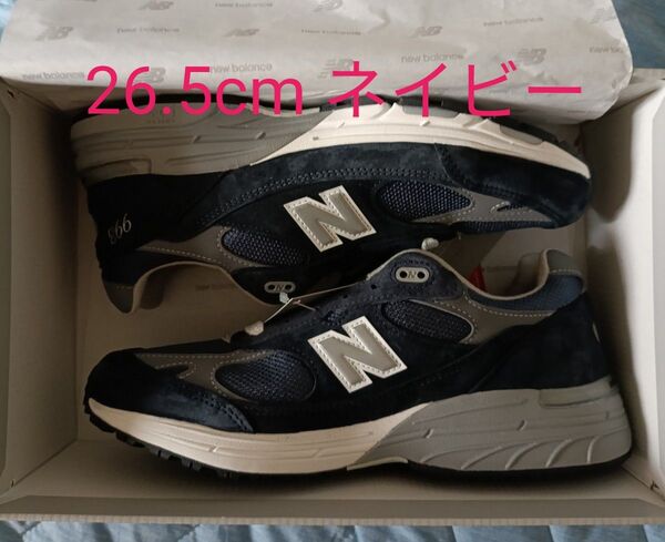 新品未使用 26.5cm New Balance ニューバランス MR993NV ネイビー 紺
