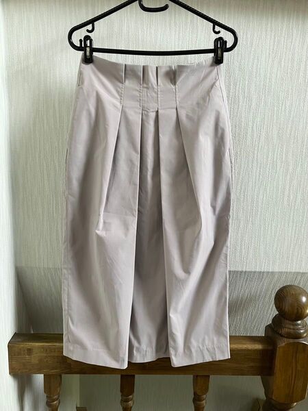 春夏★ビームスハートBEAMS HEARTベージュタックロングスカートS★