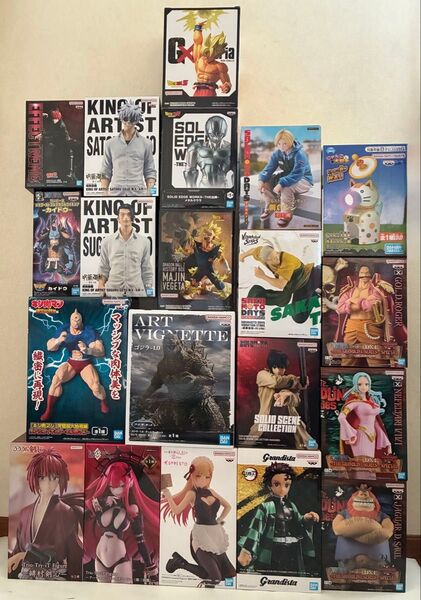 プライズフィギュア 20種 まとめ売り ナルト ワンピース キン肉マン 呪術廻戦 SAKAMOTODAYS ドラゴンボール など