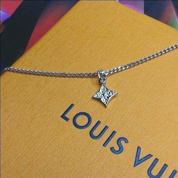 ルイヴィトン LOUISVUITTON (正規品) ☆美品☆ ミニロンバス型フラワーチャーム&ネックレスチェーン(社外品)