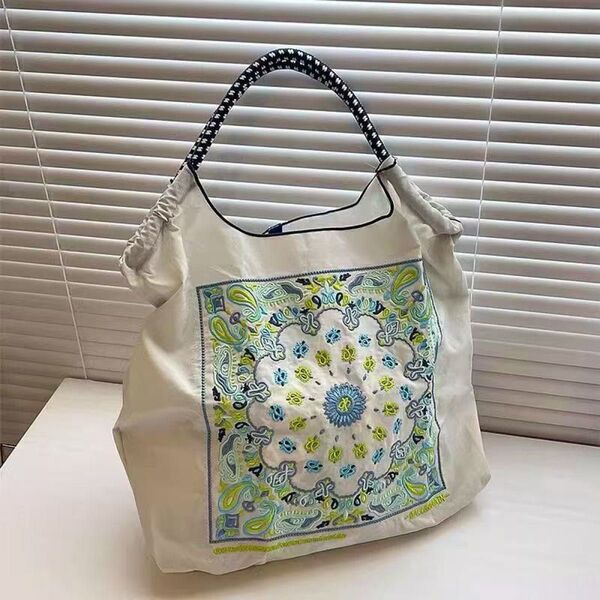 バンダナエコバッグ ボールアンドチェーン 刺繍エコバッグ スヌーピ刺繍 刺繍バッグ Mサイズ