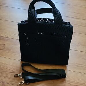 メッシュ2Way ショルダー、ハンドバッグ