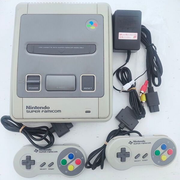 起動確認済み スーパーファミコン Nintendo 任天堂 ゲーム SHVC-001 一式セット コントローラー ACアダプタ