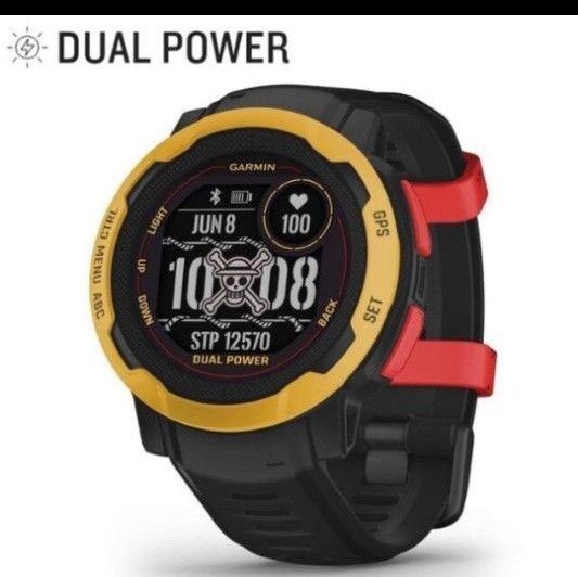 レアGarmin Instinct 2 Dual Power ワンピース ルフィ