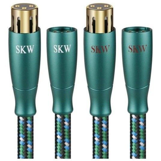 SKW Hi-Fi のXLRオーディオケーブル(オス-メス)長さ3m(二本)