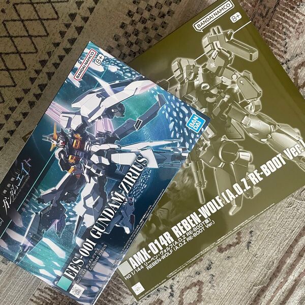 新品 HG ガンダムジリウス リーベン ヴォルフ セット ガンダムエイト A.O.Z バンダイ プレミアムバンダイ ガンプラ