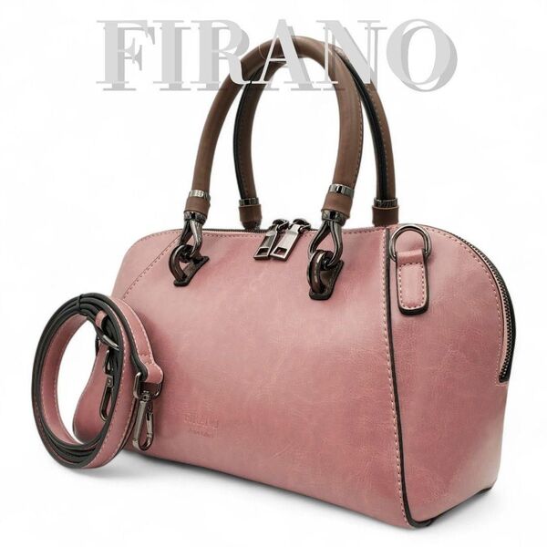 FIRANO ショルダーバッグ 2way ハンドバッグ 斜め掛け クロスボディ