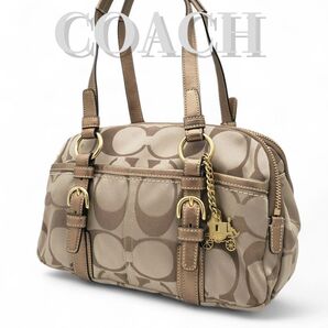 COACH ハンドバッグ ボストンバッグ ショルダー シグネチャー 肩掛け