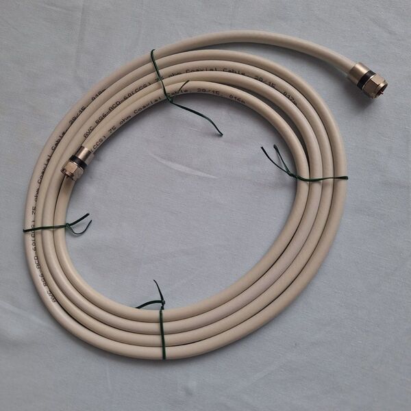 アンテナケーブルF型太さ6mmlength2.3m