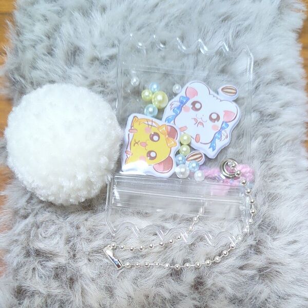 ◇ とっとこハム太郎 リボンちゃん&ちび丸ちゃん キーホルダー ハンドメイド アクセサリー