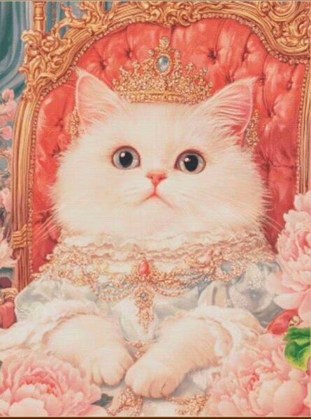 クロスステッチキット 猫一族Ⅲ (16CT、図案印刷あり)