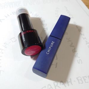 ちふれと資生堂●リップ2本セット●172/LipstickとRD310◎リップスティック/ルージュ/口紅/リップカラー●オマケ付