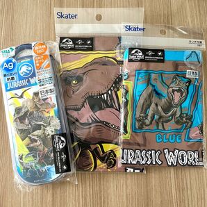 ジュラシックワールド お弁当グッズ カトラリー クロス 巾着 恐竜 スプーン フォーク お箸 日本製 Skater スケーター