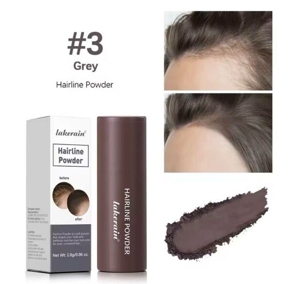 新品未使用】白髪隠し ヘアラインパウダースティック グレー