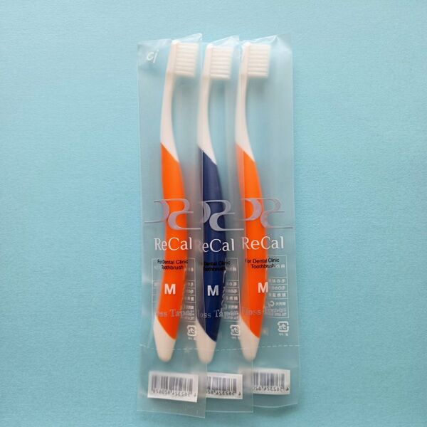 【歯ブラシ3本セット】Ciメディカル 歯科医院専用 ReCal Floss Taper M 毛のかたさ ふつう 日本製