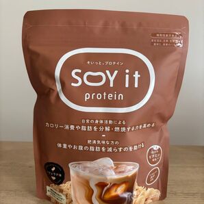 購入したばかり SOY it protein フェラテ味 スプーン付き★ 新品未開封品☆即日発送致します★