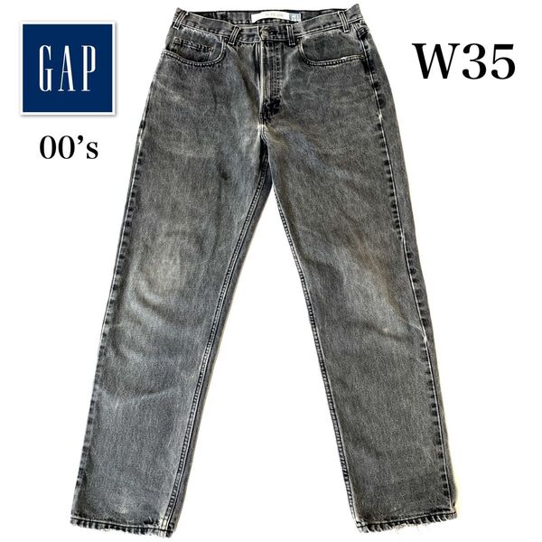 00’s OLD GAP black denim easy fit オールドギャップ ブラックデニム デニムパンツ ジーパン
