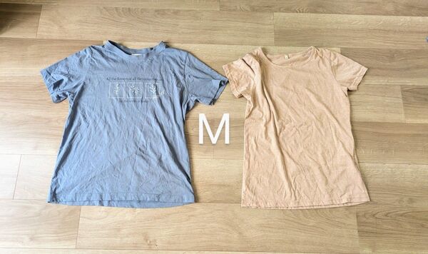 クーポン利用300円 Tシャツ 2枚セット Mサイズ シマムラ タカハシ コットン 新品ネコポス