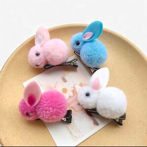 新品 とても可愛いヘアクリップ うさぎ 8個セット