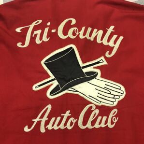 ビンテージ カークラブ Try-County ドリズラー ジャケット / 50's レーシング ジャケット ホットロッド ムーンアイズ マッコイズ Dan riverの画像2