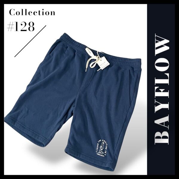新品 BAYFLOW ベイフロー 短パン ショートパンツ ネイビー 4(L) ハーフパンツ