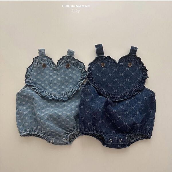 cieldemaman デニムロンパース