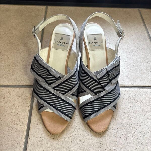 最終価格 LANVIN en Bleuサンダル23.5センチ