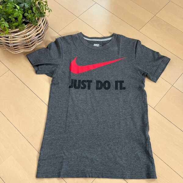 NIKE Tシャツ グレー JUST DO IT. 美品 Sサイズ