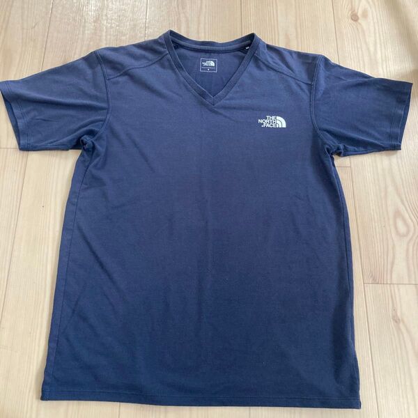 THE NORTH FACE VネックTシャツ ネイビー Sサイズ ユニセックス