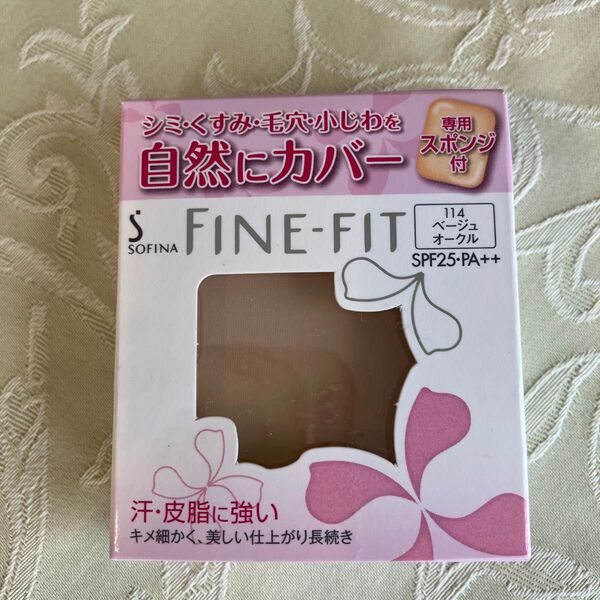 【未使用】ファインフィット パウダーファンデーションUV ロングキープEX 114 ベージュオークル レフィル